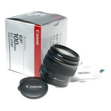 Canon EF 100mm f/2 USM fast lens boxed Ultrasonic Portrait