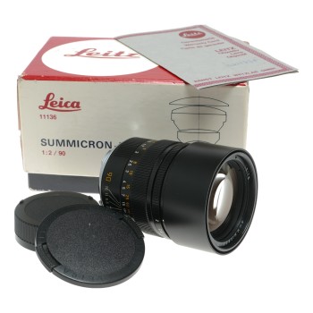 Leica Summicron-M 1:2/90mm 11136 E55 Leitz 90mm Pre Asph. Boxed