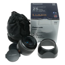 Panasonic LUMIX G VARIO 25mm f1.4 Asph. Boxed