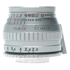Bell & Howell 20mm f/2.5 COMATcine movie camera lens