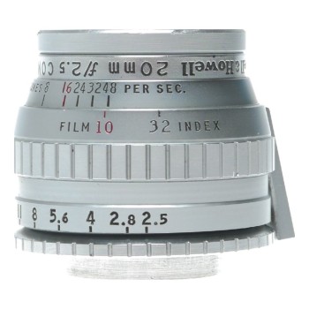 Bell & Howell 20mm f/2.5 COMATcine movie camera lens