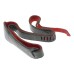 Luigi Crescenzi Leica M camera black leather red suede neck strap