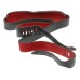 Luigi Crescenzi Leica M camera black leather red suede neck strap