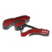 Luigi Crescenzi Leica M camera black leather red suede neck strap