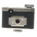 RJ Ompex 1:9 f=25 sub-miniature spy film camera in leather case Kunik Walter