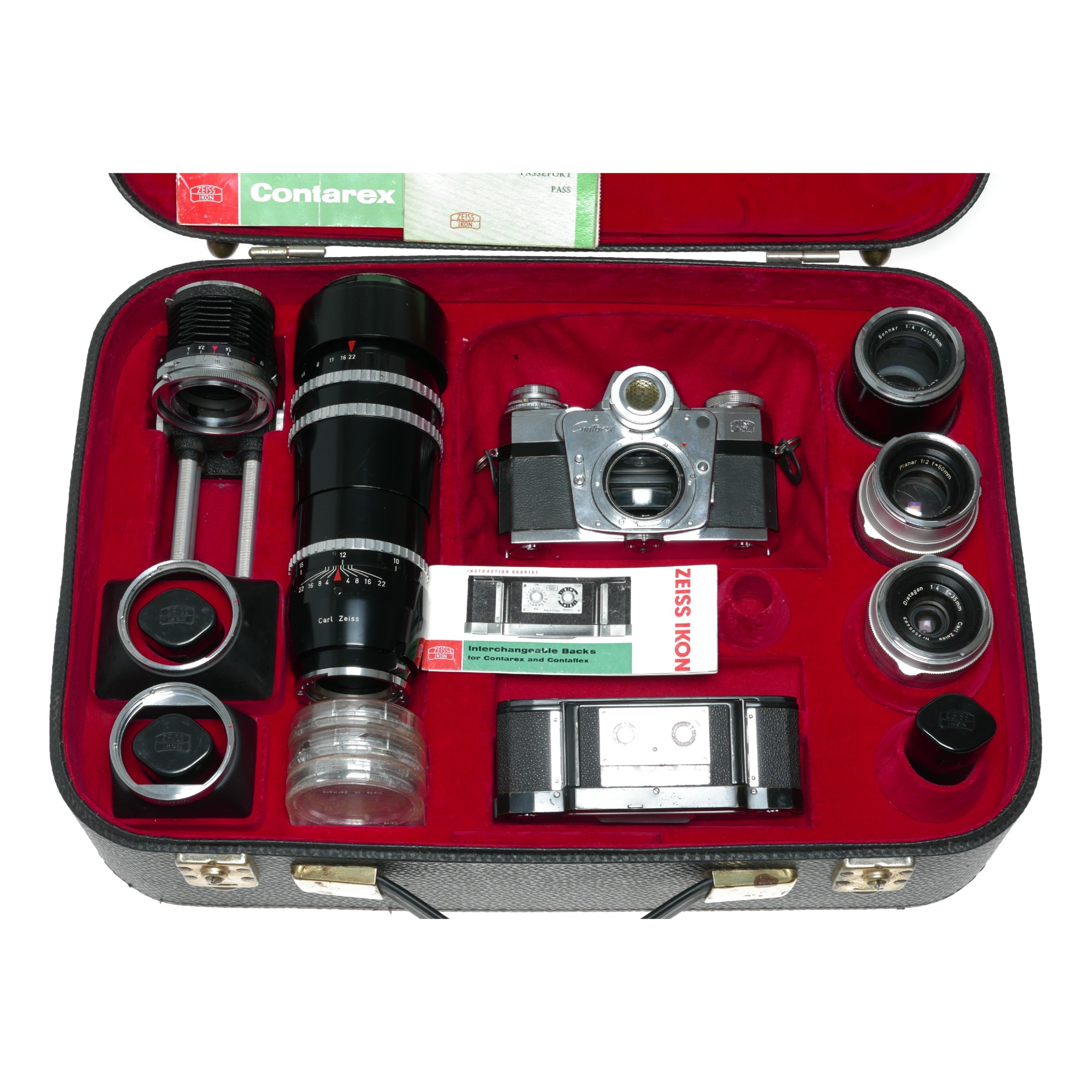 Zeiss Ikon Contarex Bullseye SLR film camera Distagon Sonnar