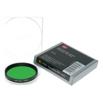 Leica Camera Wetzlar 13074 Filter Green E49 Gn Black mint in box