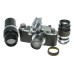 Leica IIIa RF camera Summar f=5cm 1:2 Hektor Elmar black paint M39 lenses accessories