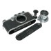 Leica IIIa RF camera Summar f=5cm 1:2 Hektor Elmar black paint M39 lenses accessories