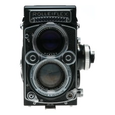 Rolleiflex TLR film camera Zeiss Planar 1:2.8 f=80mm in leather case with strap