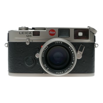 Leica M6 Titanium 35mm film RF Summilux-M 1:1.4/35 black ostrich leather