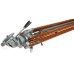 Bolex Paillard wood aluminium extendable camera tripod with level pan tilt head