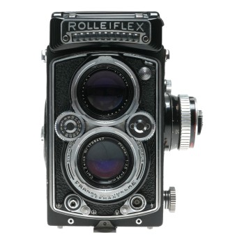 Rolleiflex 6x6 TLR camera Planar 1:3.5 f=75mm working meter