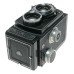Rolleicord TLR camera Schneider Xenar 3.5/75 twin caps in leather case