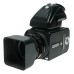 Hasselblad 500 C/M black 6x6 Zeiss Planar 2.8/80 T lens 80/80 hood PME45 finder Excellent