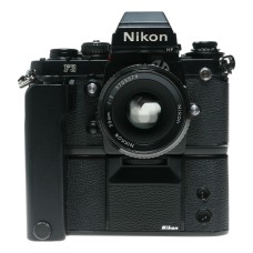 Nikon F3 Press HP 35mm film SLR camera Nikkor 1:2 50mm MD-4 Motor Drive