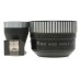 Rex Wide Angle shoe mount Viewer and Wide Angle auxiliary Lens in leather case