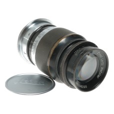 Ernst Leitz Elmar 1:4 f=9cm Leica camera M39 brass black paint lens patina
