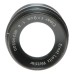 Ernst Leitz Elmar 1:4 f=9cm Leica camera M39 brass black paint lens patina