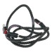 Benser black leather braided cable Leica camera neck shoulder strap with clips