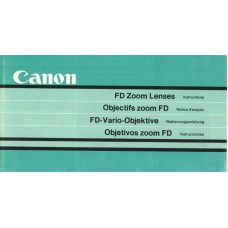 Canon fd camera zoom lenses instructions user manual