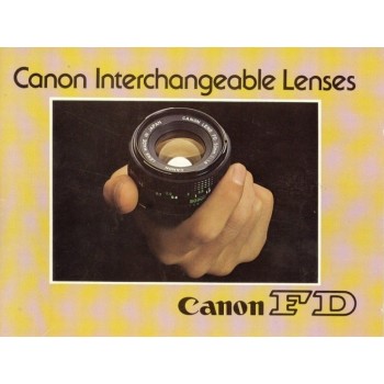 Canon fd interchangeable lenses brochure information
