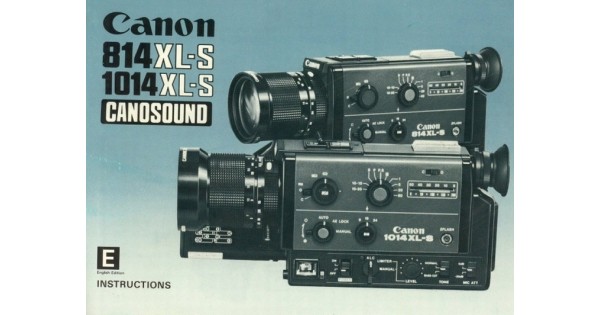 Canon 814 xl-s 1014 xl-s conosound camera instructions