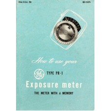 Ge exposure meter with memory instructions type pr-1