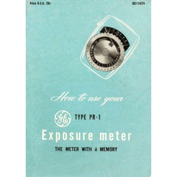 Ge exposure meter with memory instructions type pr-1