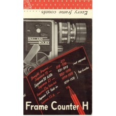 Bolex h16 reflex camera frame counter instructions book