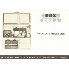 Rox rox a gebrauchsanweisung kamera tasche rolleiflex