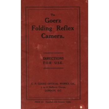 Goertz folding reflex camera directions for use manual