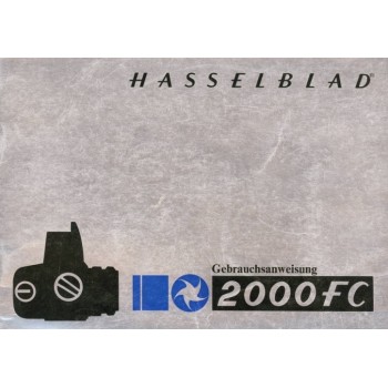 Hasselblad 2000fc kamera gebrauchsanweisung 27 seiten