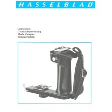 Vintage hasselblad hand grip user instruction manual
