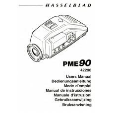 Hasselblad pme90 metered finder user instruction manual