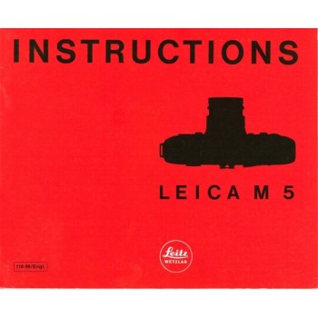 Leica m5 camera instructions user manual leitz