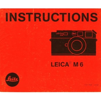 Leica m6 camera instruction user manual leitz book