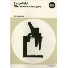 Leitz largefield stereo microscope instruction only