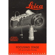 Leica focusing stage with ground glass focusing only