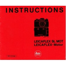 Leicaflex sl mot camera motor instructions user manual