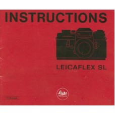 Leica leicaflex sl 35mm slr camera instruction manual