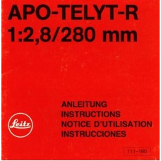 Leica apo-telyt-r 280mm lens instruction manual