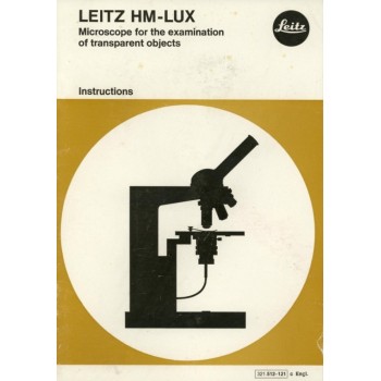Leitz hm-lux microscope insctructions for use only