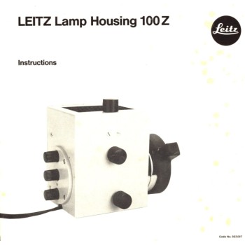 Leitz lamphousing 100 z instructions manual leica wild