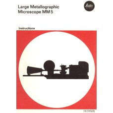 Leitz large metallographic microscope mm5 instructions