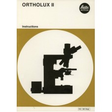 Ortholux ii leitz microscope instruction manual only