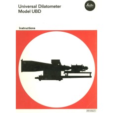 Leitz universal dilatometer model ubd instructions
