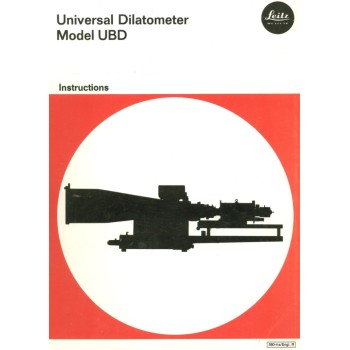 Leitz universal dilatometer model ubd instructions