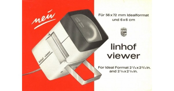 Linhof Viewer Buy linhof viewer ideal format 56x72 and 6x6 | vintage film cameras ...