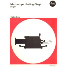 Leitz microscope heating stage 1750 instructions manual